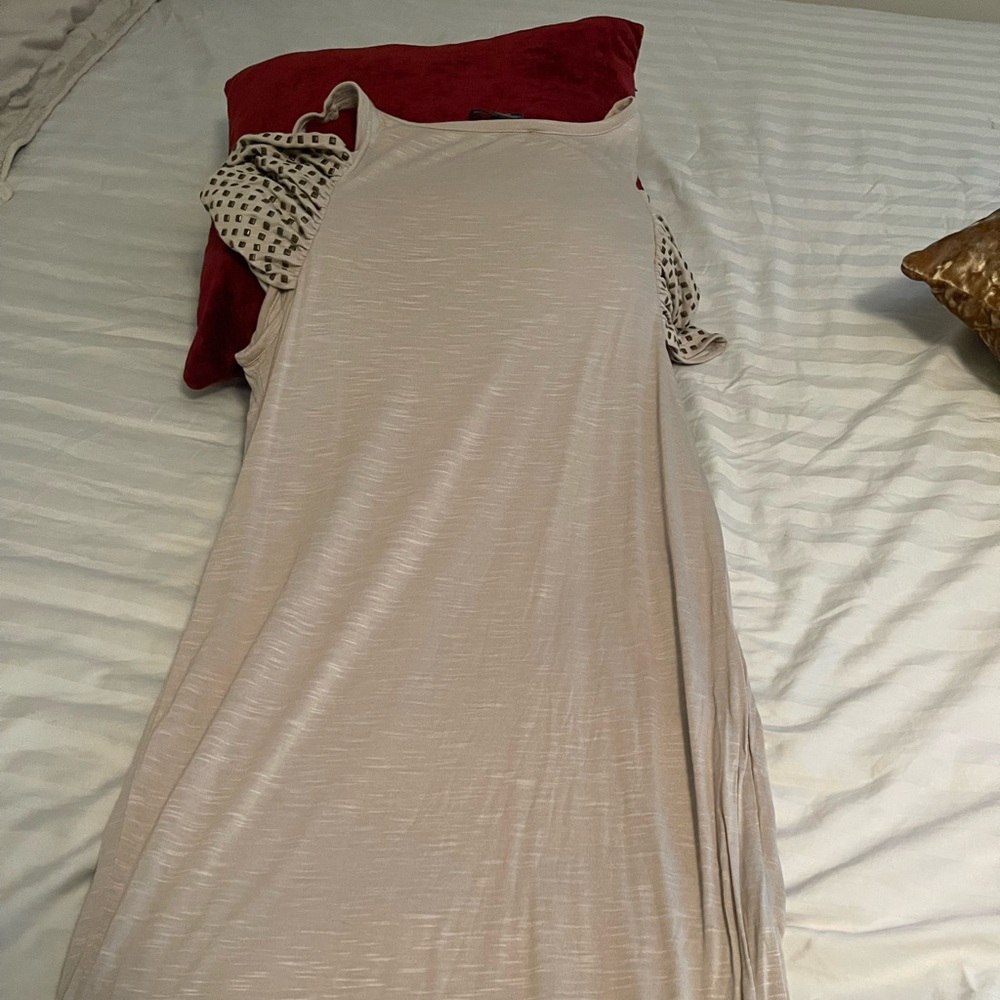 Armani exchange beige mini dress with embellishments